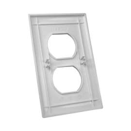 US Hardware RV One Gang Duplex Plate 1 pk
