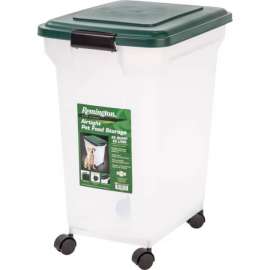 Remington Green Plastic 55 qt Pet Food Container For All Animals