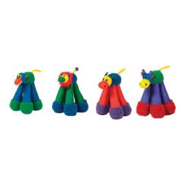 Chomper Assorted Nylon Doggy Long Leg Dog Toy Large 4 pk