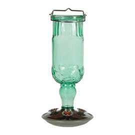 Perky-Pet Hummingbird 24 oz Glass/Metal Nectar Feeder 4 ports