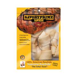 Savory Prime Supreme Medium Adult Knotted Bone Rawhide 6-7 in. L 6 pk