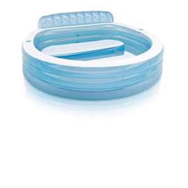 Intex Family Lounge 156 gal Oval Plastic Inflatable Pool 30 in. H X 85 in. W X 88 in. L X 7 ft. D