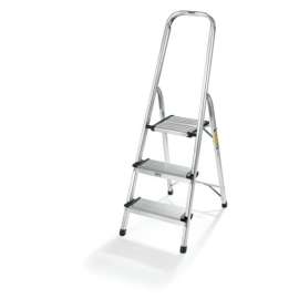 Polder 3-Step 52.5 in. H 225 lb. capacity 3 step Aluminum Folding Step Stool
