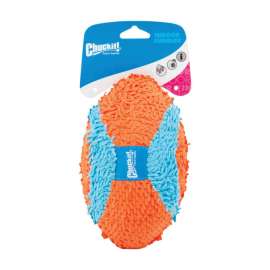 Chuckit! Multicolored Terrycloth Football Fumbler Football Dog Toy Medium 1 pk