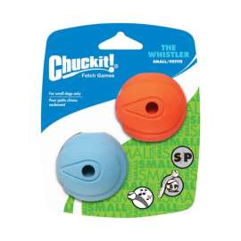 Chuckit! Assorted Rubber Whistler Dog Toy Small 2 pk
