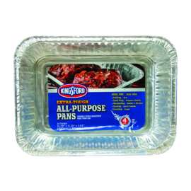 Kingsford Aluminum Grilling Pan 15.75 in. L X 11.25 in. W 4 pk