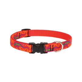 Lupine Pet Original Designs Multicolor Go Go Gecko Nylon Dog Adjustable Collar