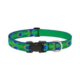 Lupine Pet Original Designs Multicolor Tail Feathers Nylon Dog Adjustable Collar