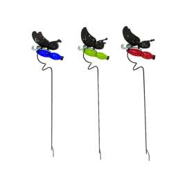 Living Accents Butterfly Glass and Metal 38.2 in. H Outdoor Stake