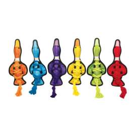 Multipet Assorted Nylon Cross-Ropes Duck Dog Tug Toy Medium