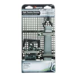 Keeper 1 in. W X 16 ft. L Gray Tie Down 500 lb 1 pk