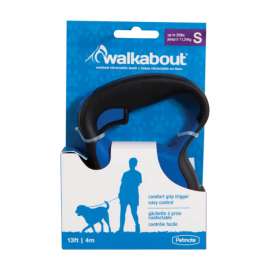 Petmate Walkabout Blue Plastic Retractable Leash Small