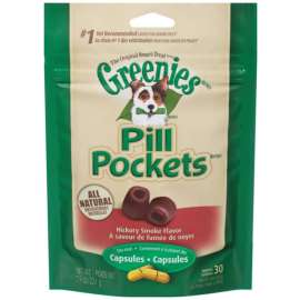 Greenies Hickory Smoke Pill Pockets For Dog 8.25 in. 1 pk