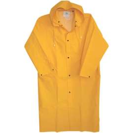 Boss Yellow PVC-Coated Rayon Rain Jacket S