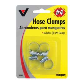 Victor 1/4 in to 5/8 in. SAE 16 Silver Hose Clamp Metal Band