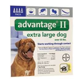 Bayer Advantage II Liquid Dog Flea Drops 0.54 oz