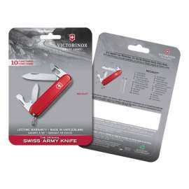 Victorinox Recruit Red 420 HC Stainless Steel 3.3 in. Multi-Function Knife