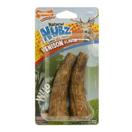 Nylabone Nubz Venison Bone For Dogs 4.3 in. 2 pk