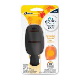 Glade Plug-Ins Hawaiian Breeze Scent Car Air Freshener 0.11 oz Solid