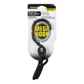 Keeper Mega Hook Black Bungee Cord 24 in. L X 0.315 in. 1 pk