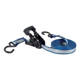 Keeper 1 in. W X 14 ft. L Gray Ratchet Tie Down Strap 500 lb 1 pk