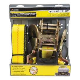 Keeper 2 in. W X 10 ft. L Yellow Tie Down Strap 2000 lb 1 pk
