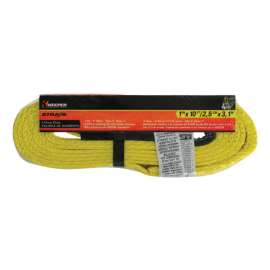 Keeper 1 in. W X 10 ft. L Black/Yellow Lifting Sling 3200 lb 1 pk