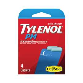 Tylenol PM Lil Drugstore Pain Reliever/Nightime Sleep Aid 4 ct