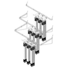 Southern Imperial 1-1/4 in. H X 22 in. W Silver Organizer Rack