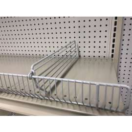 3 in. H X 1/2 in. W X 19 in. L Gray Steel Shelving Unit 20 pk