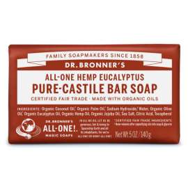 Dr. Bronner's Organic Eucalyptus Scent Pure-Castile Bar Soap 5 oz