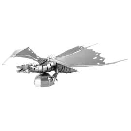 Fascinations Metal Earth Gringotts Dragon 3D Model Kit Metal Silver