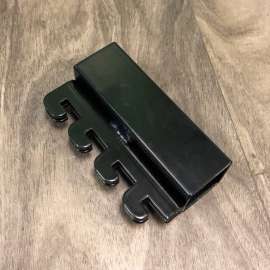 Black Metal Adapter Bracket 6 in. H X 4 in. W X 2 in. L