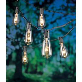 Living Accents Incandescent Edison String Lights Clear 108 in. 10 lights