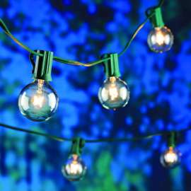 Living Accents Incandescent G40 String Lights Clear 190 in. 20 lights
