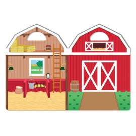 Melissa & Doug Farm Puffy Stickers Set Plastic 53 pc