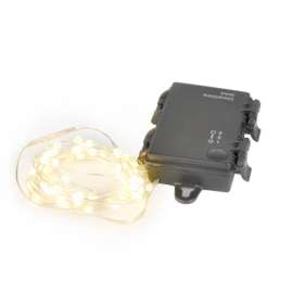 Living Accents LED Big Seed Micro Copper Wire Light Set Warm White 10 ft. 30 lights