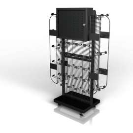 EBSCO 35 in. H X 31 in. W X 46 in. L Black Knife Display Metal