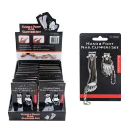 Diamond Visions Silver Hand and Foot Nail Clippers 2 pk
