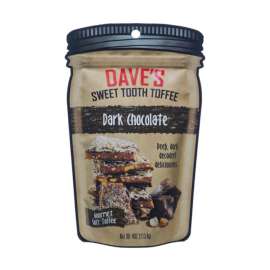 Dave's Sweet Tooth Dark Chocolate Toffee 4 oz