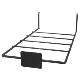 7-1/4 in. W X 13-1/32 in. D Black Metal Shelf Bracket Holder