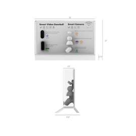 1.22 in. D Clear Plastic Made Easy Signage Kit