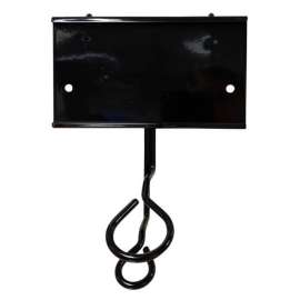 9 in. H X 5 in. W X 7 in. D Black Metal Wire Hook Tool Holder