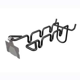 Black Metal Trowel Peg Hook with Bin Tag Holder 5 each
