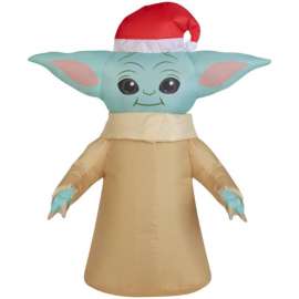 Gemmy Multicolored Airdorable Star Wars The Child Table Top Decoration 18.11 in.