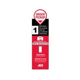 BOPIS Outdoor Beacon Black/Red Sign Kit 1 pk
