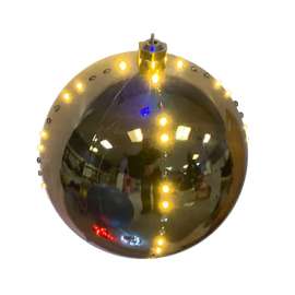 Celebrations Platinum LED Clear/Warm White 6 in. Lighted Ornament Hanging Decor
