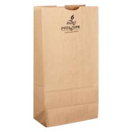 Dubl Life Paper Brown Shopping Bag Recycled 500 pk