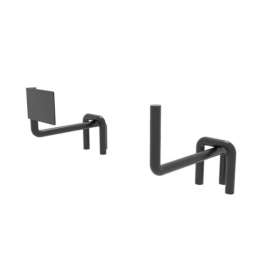 EBSCO 4 in. H X 5 in. W X 3 in. L Black Dolly Display Hooks Metal