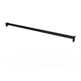 Black Metal Cross Tube Divider 36 in. L